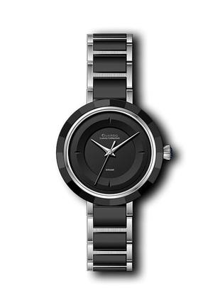 Guardo luxury s03016-2 женские часы чёрный циферблат стальной браслет