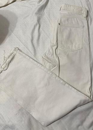Джинси жіночі h&m молочні прямі