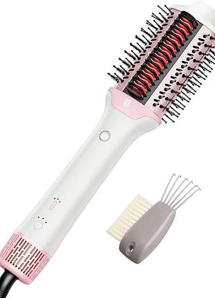 Фен-щетка 2 в 1 webeauty h3b 1400 вт керамическая термощетка выпрямитель для сушки, укладки и выпрямления волос
