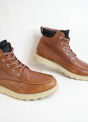 Sorel madson ii moc toe waterproof мужские кожаные ботинки оригинал! размер 43 28 см