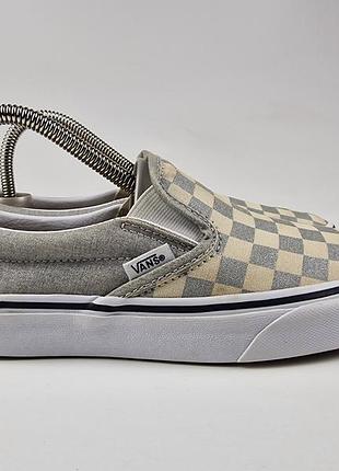 Классические текстильные слипоны vans classic slip-on