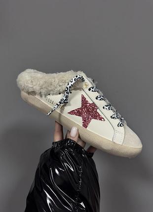 Golden goose | superstar pink sparkle / leo premium ❄️