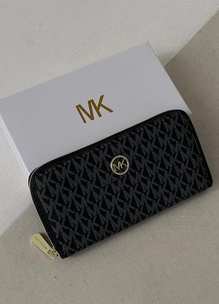 Гаманець жіночій michael kors великий логотип чорний