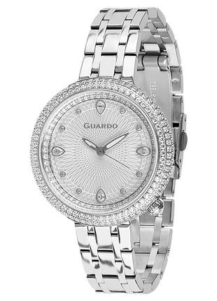 Guardo premium b012743-1 женские часы серебристый циферблат стальной браслет