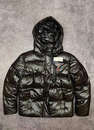 Polo ralph lauren puffer jacket black глянцева