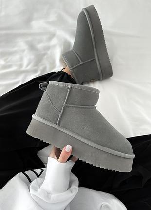 Ultra mini platform cool grey suede 🧡 (10)
