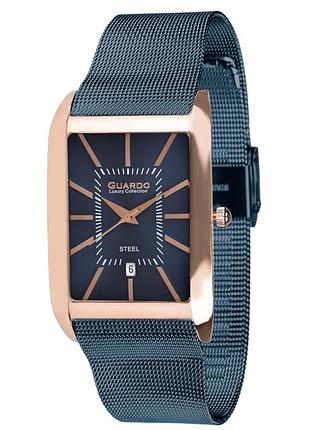 Guardo s01969-5 мужские часы синий циферблат стальной mesh-браслет