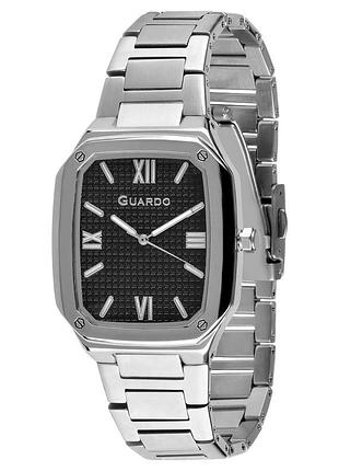 Guardo premium 012754-1 женские часы чёрный циферблат стальной браслет