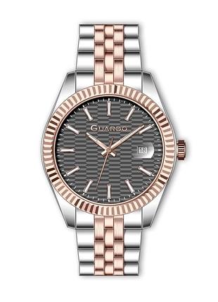 Guardo premium 012810-7 мужские часы серый циферблат стальной браслет
