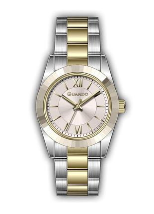 Guardo premium 012805-1 жіночий годинник сірий циферблат сталевий браслет