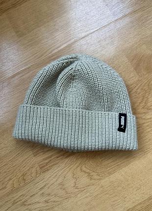 Шапка унісекс puma beanie сіра