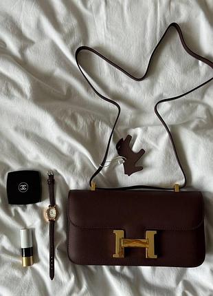 Hermès constance 26 chocolate/gold