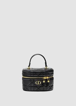 💎 dior caro mini vanity case black/gold