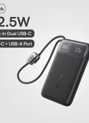 Павербанк baseus 10000 mah, 22.5w, чорний, новий