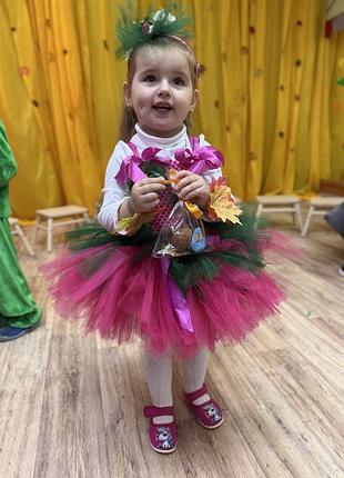 Карнавальний костюм для дівчинки малинка