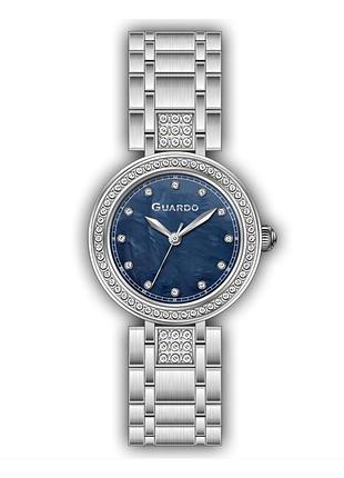 Guardo premium 012806-1 женские часы синий циферблат стальной браслет