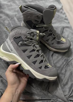 Черевики чоловічі salomon quest echo gore tex сірі