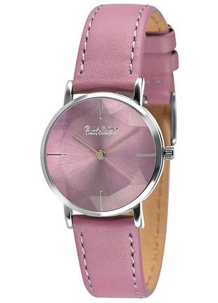 Guardo s02159-4 женские часы фиолетовый циферблат кожаный ремешок