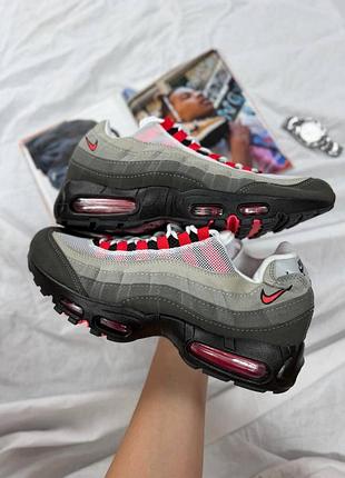 Чоловічі кросівки nike air max 95 essential solar red gun smoke❤️🩶