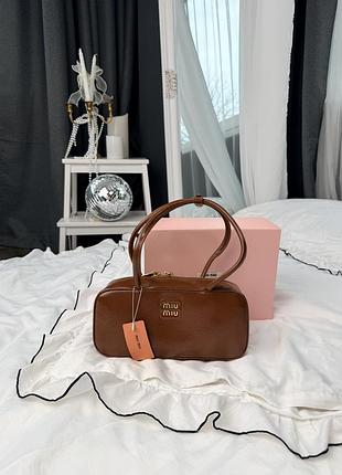 Miumiu arcadia leather bag