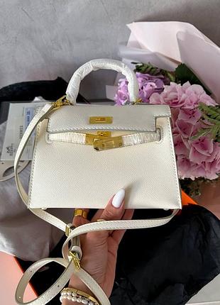 Hermès kelly 20 milk/gold