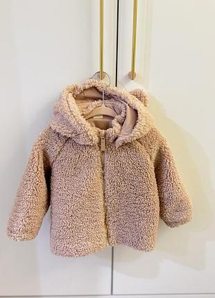 Куртка для дівчаток h&m рожева з капюшоном 2