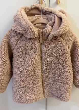 Куртка для дівчаток h&m рожева з капюшоном 3