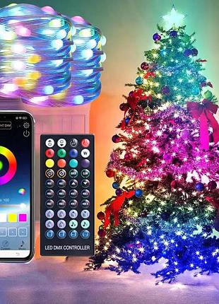 Уличные огни 3*10м smart bluetooth app control светодиодная led гирлянда