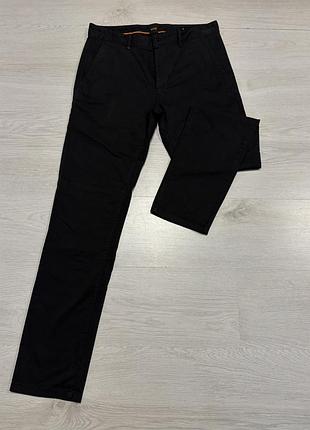 Брюки чоловічі hugo boss чорні slim fit m / l (2)