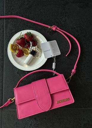 Jacquemus le bambino handbag with adjustable crossbody pink