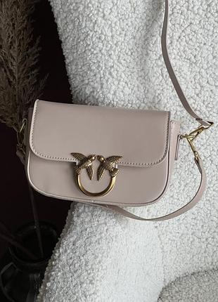 Сумка love box bag pinko бежевый