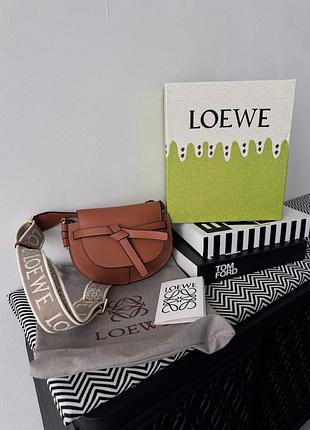 Loewe | gate dual mini bag brown premium