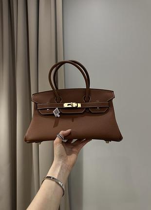 Сумка эрмес гермес хермес эрме birkin 30 brown 4
