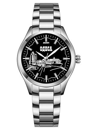 Женские часы awarder 035 одеса ii silver-black нержавеющая сталь классические кварцевые водонепроницаемые