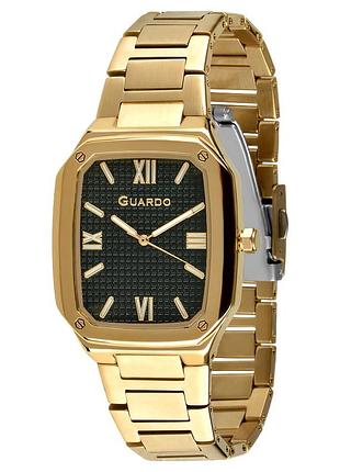 Guardo premium 012754-2 женские часы зелёный циферблат стальной браслет