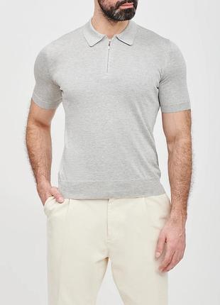 Чоловіче поло matinique сіре, розмір l, 100% merino wool