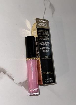 Рідка помада для губ chanel rouge allure extrait de gloss  4d обʼєм блиск для губ в дуже гарному відтінку мегасяйво