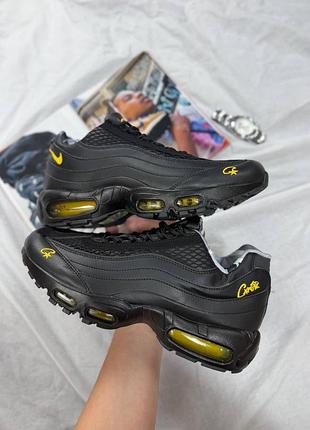 Чоловічі кросівки nike air max 95 cortez black tour yellow🖤💛