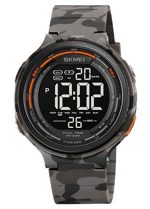 Мужские часы skmei 1841cmgy grey camo