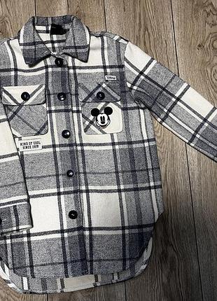 Сорочка для дітей primark disney в клітинку, сіра