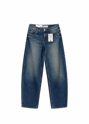 Джинси bershka широкі baggy barrel прямого крою