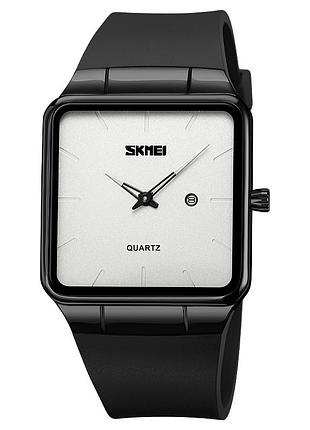 Наручний годинник skmei 1961 black/silver унісекс з чорним корпусом для щоденного використання (ціна за 1 шт.)