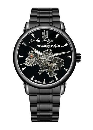 Наручные часы awarder 022-3d all black steel автоматические механические для мужчин с подарочной коробочкой