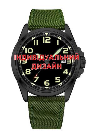 Чоловічий годинник awarder 040 army green-black механічний з автопідзаводом водонепроникний класичний стильний