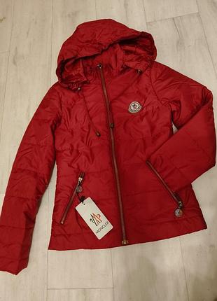 Куртка для підлітків moncler червона