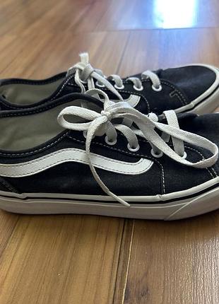 Кеди унісекс vans чорні 36.5 3