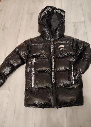 Куртка дитяча karl lagerfeld чорна