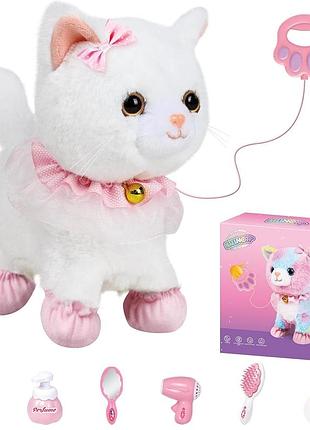 Игрушечная кошка для детей cute pets - 933-35e мягкая интерактивная игрушка для детей