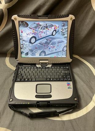 Готовий діагностичний комплекс mercedes star diagnosis (xentry / das / wis / asra) на panasonic cf-18
