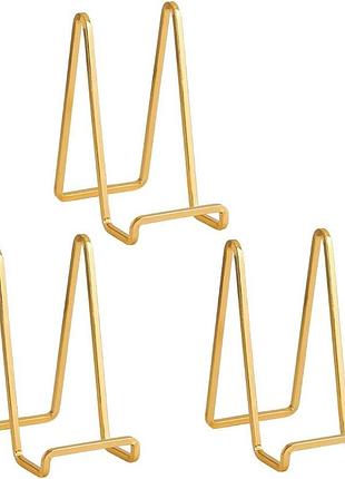 3 шт. підставок-мольбертів 15×12×7,5 см easel stand набір металевих декоративних підставок-мольбертів для картин і тарілок